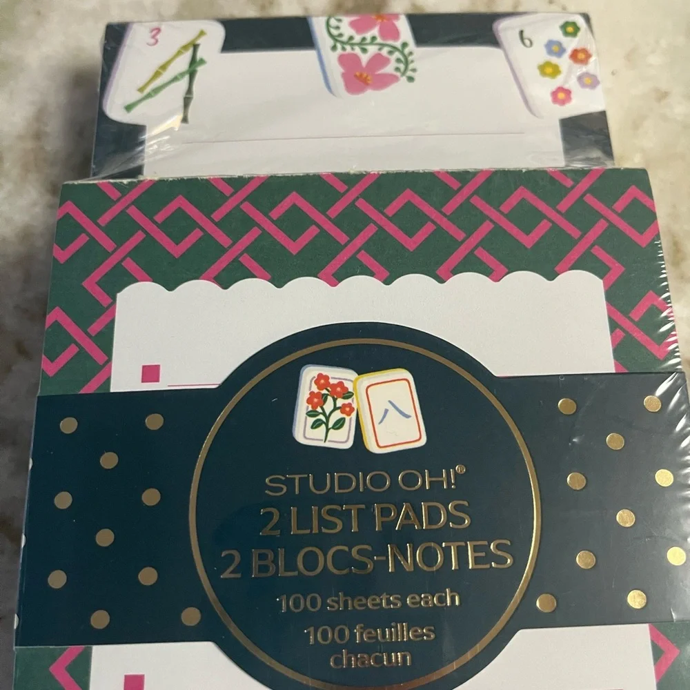 ✨ Studio Oh! Mahjong inspired 2-Pack List Pads Set ✨